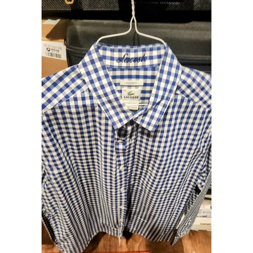 Lacosta‎ Long Sleeve Men's Shirt, Size 44 Modern Fit